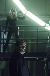 Caity Lotz and Navid Negahban in ARROW - Season 2 - "League of Assassins" | © 2013 The CW/Michael Courtney