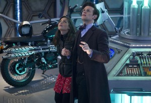 Jenna Coleman as Clara and Matt Smith as the Eleventh Doctor in The DOCTOR WHO 50th Anniversary Special - "The Day of the Doctor" | ©2013 BBCAmerica