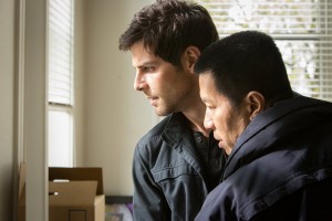 Reggie Lee and David Giuntoli in GRIMM - Season 2 - "Goodnight, Sweet Grimm" | ©2013 NBC/Scott Green Reggie Lee and David Giuntoli in GRIMM - Season 2 - "Goodnight, Sweet Grimm" | ©2013 NBC/Scott Green