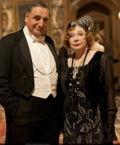 Jim Carter and Shirley MacLaine in DOWNTON ABBEY | ©2013 PBS