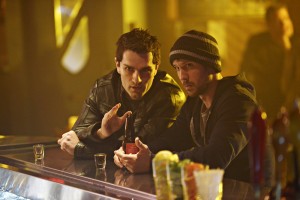 Sam Witwer as Aidan Waite, Sam Huntington as Josh Levison on BEING HUMAN "Cheater of the Pack" | © 2014 Philippe Bosse/Syfy
