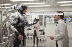 Murphy (Joel Kinnaman)  reacts to his new body in ROBOCOP | © 2014 Columbia Pictures