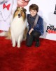 Max Charles and Lassie at the Holly-WOOF Premiere of Mr. Peabody and Sherman | ©2014 Sue Schneider