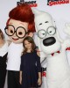 Leslie Mann, daughter Iris Apatow and Mr. Peabody and Sherman at the Holly-WOOF Premiere of Mr. Peabody and Sherman \ ©2014 Sue Schneider