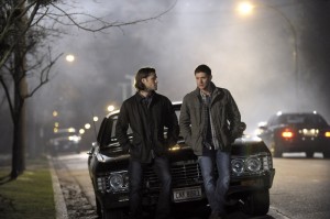 Jared Padalecki and Jensen Ackles in SUPERNATURAL - Season 9 - "Bloodlines" | ©2014 The CW/Carole Segal
