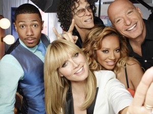 Nick Canon, Heidi Klum, Howard Stern, Mel B, Howie Mandel from AMERICA'S GOT TALENT - Season 9 | ©2014 NBC/Justin Stephens