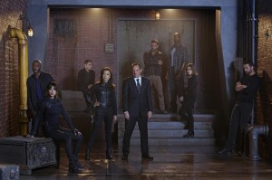 B.J. Britt as Antoine Triplett, Chloe Bennet as Skye, Iain De Caestecker as Agent Leo Fitz, Ming-Na Wen as Agent Melinda May, Clark Gregg as Agent Phil Coulson, Nick Blood as Lance Hunter, Henry Simmons as Alphonso 'Mac' Mackenzie, Elizabeth Henstridge as Agent Jemma Simmons and Brett Dalton as Grant Ward in MARVEL'S AGENTS OF SHIELD - Season 2 | ©2014 ABC/Florian Schneider