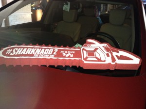 Always bring your chainsaw when driving the 2014 Hyundai Santa Fe Limited | ©2014 Assignment X Always bring your chainsaw when driving the 2014 Hyundai Santa Fe Limited | ©2014 Assignment X