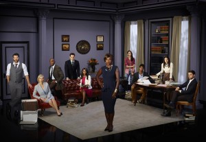 Charlie Weber as Frank Delfino, Liza Weil as Bonnie Winterbottom, Billy Brown as Nate, Matt McGorry as Asher Millstone, Aja Naomi King as Michaela Pratt, Viola Davis as Professor Annalise Keating, Katie Findlay as Rebecca, Alfred Enoch as Wes Gibbins, Karla Souza as Laurel Castillo and Jack Falahee as Connor Walsh in HOW TO GET AWAY WITH MURDER - Season 1 | ©2014 ABC/Craig Sjodin