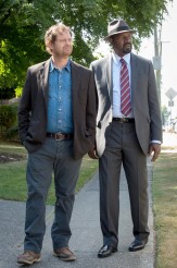 Dennis Haysbert as Almond and Rain Wilson as Backstrom in BACKSTROM | © 2015 Liane Hentscher/FOX