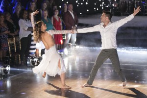 Allison Holker and Andy Grammer in DANCING WITH THE STARS | Emma Slater and Hayes Grier are voted out on DANCING WITH THE STARS - Season 21 | ©2015 ABC/Adam Taylor