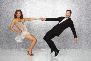 Ginger Zee and Valentin Chmerkovsky in DANCING WITH THE STARS - Season 22 | ©2015 ABC/Craig Sjodin