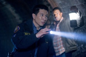 Reggie Lee as Sergeant Wu in an upcoming episode of GRIMM | © 2016 Scott Green/NBC