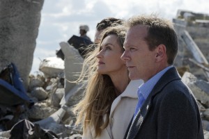 Natascha Mcelhone and Kiefer Sutherland in DESIGNATED SURVIVOR - Season 1 - "The First Day" | ©2016 ABC/Ben Mark Holzberg