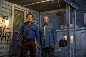 Bruce Campbell and Lee Majors in ASH VS. EVIL DEAD - Season 2 |©2016 Starz