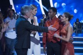 Tom Bergeron, Erin Andrews, Kenny "Babyface" Edmonds and Allison Holker in DANCING WITH THE STARS - Season 23 - Week 4 elimination | ©2016 ABC/Eric McCandless