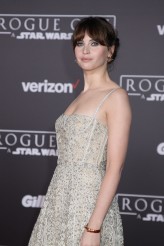 Felicity Jones at the World Premiere of ROGUE ONE: A STAR WARS STORY