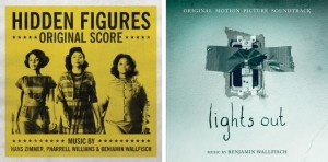 HIDDEN FIGURES and LIGHTS OUT soundtracks | ©2017 i am OTHER/Columbia and WaterTower Music