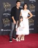 Mario Lopez, daughter Gia Francesca Lopez and wife Courtney Laine Mazza at the World Premiere of BEAUTY AND THE BEAST