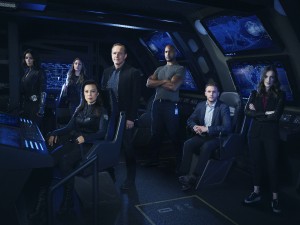 Chloe Bennet, Ming-Na Wen, Clark Gregg, Henry Simmons, Iain De Caestecker, Elizabeth Henstridge, in MARVEL'S AGENTS OF S.H.I.E.L.D. - Season 4 | ©2017 ABC/Kurt Iswarienkio