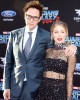 James Gunn and Jennifer Holland at the World Premiere of Marvel Studios’ GUARDIANS of the GALAXY Vol 2, April 19, 2017 at the Dolby Theatre, Hollywood, California. Photo Credit Sue Schneider_MGP Agency