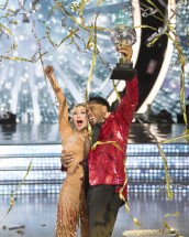 Rashad Jennings and Emma Slater win the Mirror Ball on DANCING WITH THE STARS - Season 24 - Week 10 - The Finals | ©2017 ABC/Adam Rose