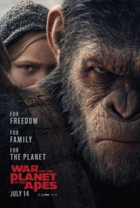 WAR FOR THE PLANET OF THE APES movie poster | © 2017 20th Century Fox