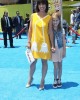 Constance Zimmer and daughter at the World Premiere of THE EMOJI MOVIE