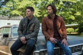 Jensen Ackles as Dean and Jared Padalecki as Sam in SUPERNATURAL - Season 13 - "Lost and Found" | © 2017 The CW Network, LLC. All Rights Reserved/Dean Buscher