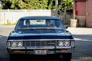 Kim Rhodes as Jody Mills and Jensen Ackles as Dean in SUPERNATURAL - Season 13 - "Patience" | © 2017 The CW Network, LLC. All Rights Reserved/Bettina Strauss