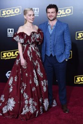 Alden Ehrenreich and Emilia Clarke at the World Premiere of LucasFim’s SOLO: A STAR WARS STORY