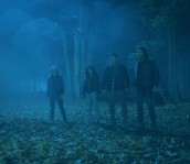 Kathryn Newton as Claire, Yadira Guevara - Prip as Kaia, Jensen Ackles as Dean and Jared Padalecki as Sam in SUPERNATURAL – Season 13 – “Wayward Sisters” | ©2017 The CW Network
