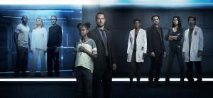 McKinley Belcher III, Brianne Howey, Jamie McShane, Saniyya Sidney, Mark-Paul Gosselaar, Caroline Chikezie, Vincent Piazza, Emmanuelle Chriqui and Henry Ian Cusick in THE PASSAGE - Season 1| ©2019 Fox/Michael Lavine