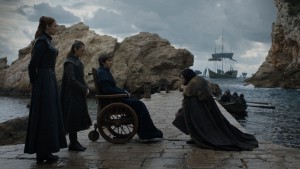 Sophie Turner, Maisie Williams, Isaac Hempstead-Wright in GAME OF THRONES - Season 8 - "The Iron Throne" | ©2019 HBO