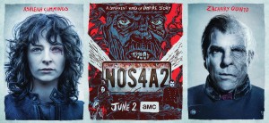 Ashleigh Cummings as Vic McQueen, Zachary Quinto as Charlie Manx in NOS4A2 - Season 1 Key Art | ©2019 AMC