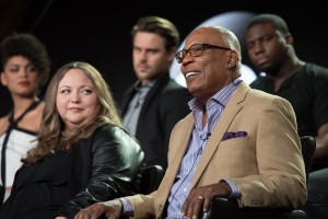 Executive producer Stacy McKee and executive producer Paris Barclay at the 2018 Winter TCA Press Tour discussing STATION 19 - Season 1 | ©2019 ABC/Image Group LA