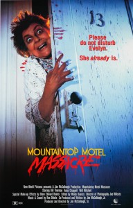MOUNTAINTOP MOTEL MASSACRE poster | ©1986 New World Pictures
