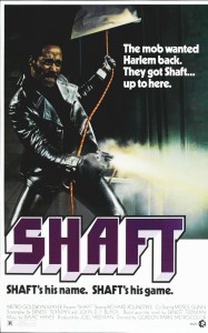 SHAFT movie poster from the 1971 original | ©1971 MGM