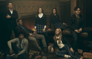 Matthew Davis as Alaric, Quincy Fouse as Milton Greasley / MG, Peyton Alex Smith as Rafael, Danielle Rose Russell as Hope, Kaylee Bryant as Josie, Jenny Boyd as Lizzie, and Aria Shahghasemi as Landon in LEGACIES - Season 1 |©2018 The CW/Miller Mobley