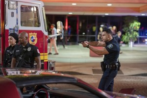 Natacha Karam, Brian Michael Smith and Rafael Silva in 9-1-1: Lone Star - Season 1 - "Yee-Haw"| ©2020 Fox/Jack Zeman