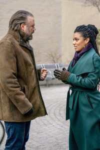 Tyler Labine as Dr. Iggy Frome and Freema Agyeman as Dr. Helen Sharpe in NEW AMSTERDAM - Season 2 - "Sabbath" | ©2020 NBCUniversal/Zach Dilgard