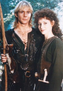 Jason Connery and Judi Trott in ROBIN OF SHERWOOD | photo courtesy of Spirit of Sherwood