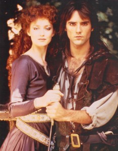 Judi Trott and Michael Praed in ROBIN OF SHERWOOD | photo courtesy of Spirit of Sherwood