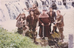 Michael Praed and his Merry Men in ROBIN OF SHERWOOD | photo courtesy of Spirit of Sherwood