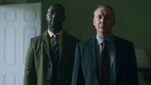 John Simm and Richie Campbell in GRACE | ©2021 Britbox