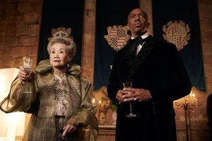 Pik-Sen Lim as Queen, J. August Richards as Victor Dashkov in VAMPIRE ACADEMY - Season 1 |©2022 Peacock/ Jose_Haro