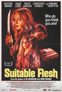 SUITABLE FLESH movie poster | ©2023 RLJE Films/Shudder
