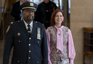Wendell Pierce as Captain Wagner and Carrie Preston as Elsbeth Tascioni in ELSBETH - Season 3 - "Catch and Kill" | ©2026 CBS/Michael Parmelee