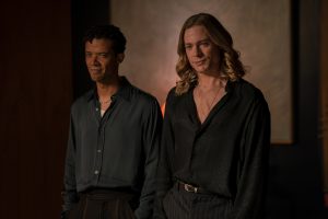 Jacob Anderson as Louis De Pointe Du Lac and Sam Reid as Lestat De Lioncourt in Anne Rice's THE VAMPIRE LESTAT - Season 1 | ©2026 AMC / Sophie Giraud